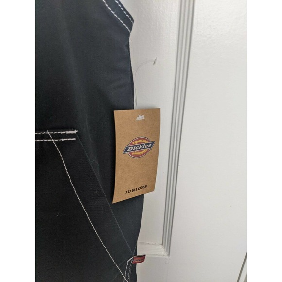 Dickies Juniors Black Overall Mini Dress - Picture 6 of 7